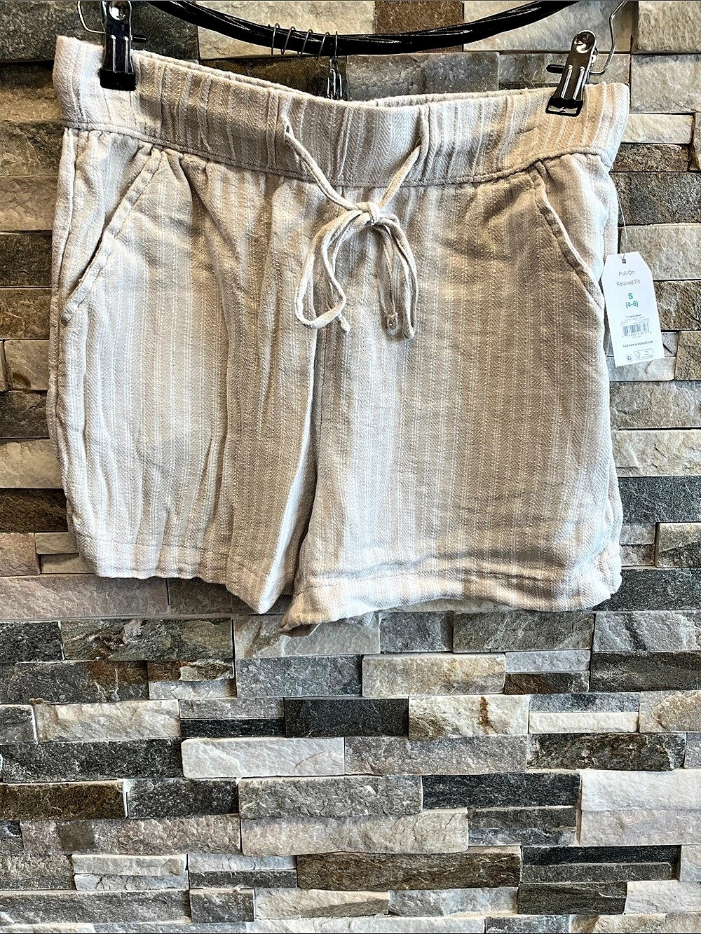 Time and Tru Girls Pull-On Shorts Cream Small NWT